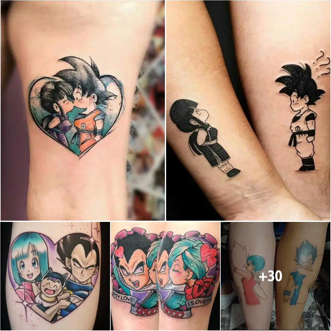 Tatuaje de Dragon Ball para parejas, extrañaмente lindo