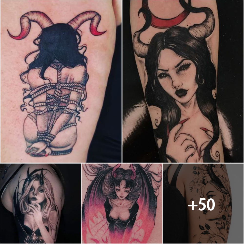 Diabolical Beauty: Female tattoos that awaken the force of Evil.